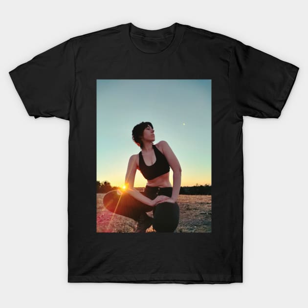 Sunset Self Portrait T-Shirt by britneyrae